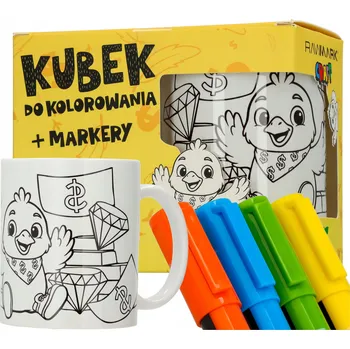 kreativní sada Hrneček k vymalování + 4 fixy omalovánka kreativní sada Kurcash Rawmark