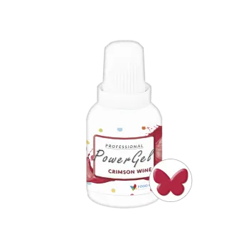 Food Colours gelová barva PowerGel Crimson Wine 20 g ♡