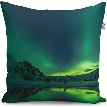 Polštář Sablio Polštář Zelená záře - 50x50 cm