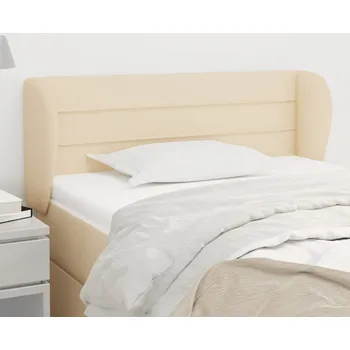 Čelo postele typu ušák krémové 93x23x78/88 cm textil IM_3117271