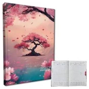 Diář Kalendarz 2026 A5 tygodniowy rozkładówka Sakura