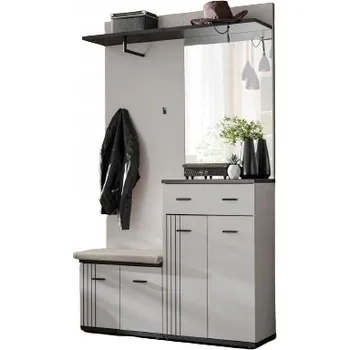 Šatní skříň Šatní skříň ASM HUGO 120 x 203 x 32 cm černá, kašmír