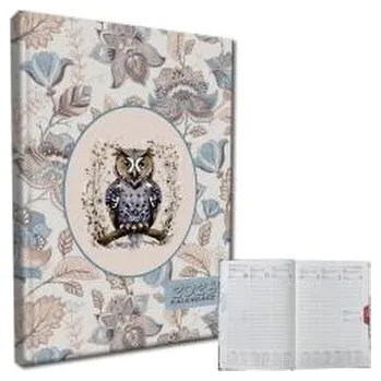 Diář Kalendarz 2026 A5 tygodniowy rozkładówka Sowa Boho