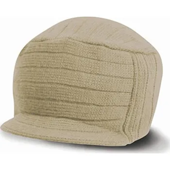 Čepice Result čepice zimní s kšiltem béžová univerzální velikost