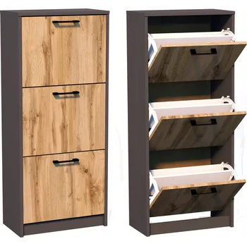 Botník Botník Meble Bestseller 50 x 116 x 28 cm dub wotan, grafit