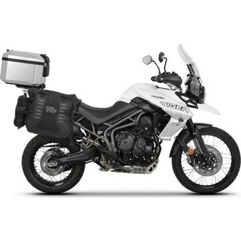 Nosič na motocykl a skútr Kompletná sada sedlových brašní SHAD TERRA TR40 adventure a hliníkového kufra SHAD TERRA 55L vrátane montážnej sady SHAD TRIUMPH Tiger 800