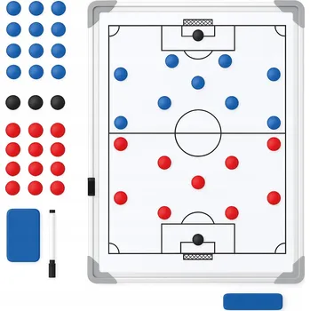 Obraz Trenérská tabule 45x30 s magnety – taktická tabule pro fotbalového trenéra