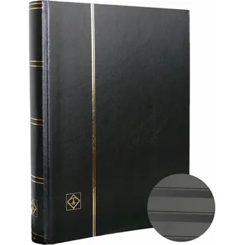 Obal pro sběratelský předmět Leuchtturm Album na známky A4, 64 stran, černý, černý bez povrchové úpravy