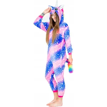 Karnevalový kostým Onesies kombinéza / overal JEDNOROŽEC fialový, velikost M