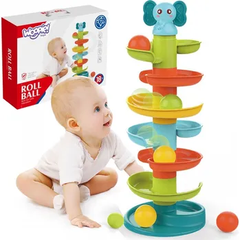 Kuličková dráha Kuličková dráha CouloDrome Ball Track Set Spirála + 3 míčky