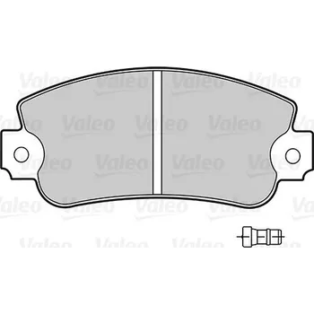 Brzdová destička Sada brzdových destiček, kotoučová brzda VALEO 301091