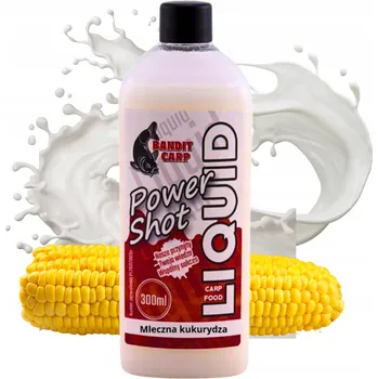 Návnadová surovina BANDIT CARP Tekutá posilovač Mléčná Kukuřice 300ml