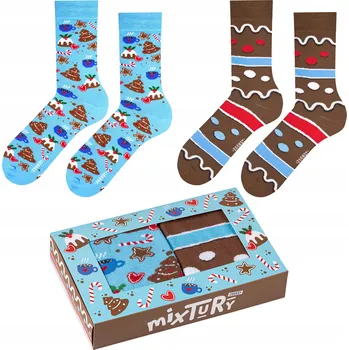 Pánské oblečení Zooksy Ponožky mixTURY Perníkové, vícebarevné, velikost 41-46