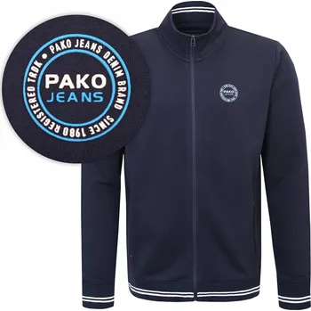 Pánská mikina Pako Jeans pánská mikina Zateplená bez kapuce na zip, velikost 3XL