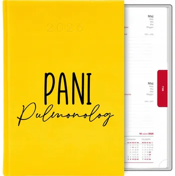 Kalendář Knižkový kalendář 2026 A5 žlutý