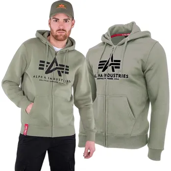 Pánská mikina Alpha Industries pánská mikina Basic Zip Hoody, velikost S