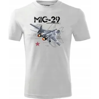 Pánské oblečení Tričko STRIKER MIG 29 Barva: bílá, velikost: S