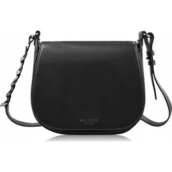 Kabelka Paolo Peruzzi kabelka přes rameno z pravé kůže černá