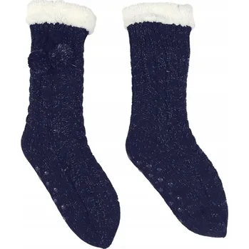 Pánské ponožky Ponožky s copánkovým vzorem, tmavě modré