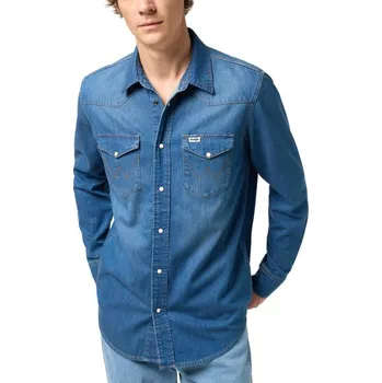 Wrangler pánská košile pro volný čas Wrangler Western Shirt s dlouhým rukávem, regular střih, bavlna, velikost M
