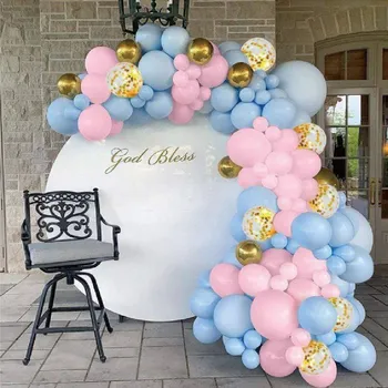 Balónková girlanda růžovo modrá 92ks - Cakesicq | Cukrářské potřeby