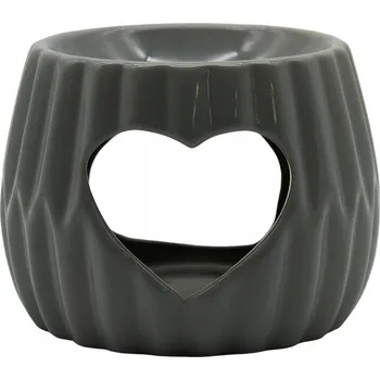 Aroma lampa ARÔME Aromalampa Srdce, barva šedá, 8,5 cm