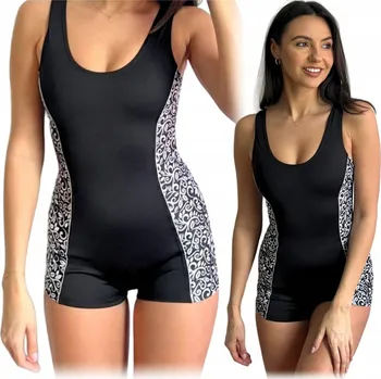 Dámské plavky Strój kąpielowy jednoczęściowy damski 36 S zeštíhlující kostým ČERNÉ