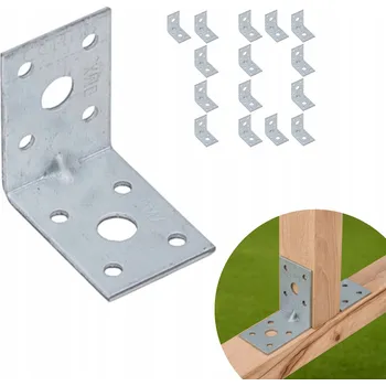 Úhloměr Úhelníky s prolisem Domax SADA 5 50x50x35x2 mm 20 ks