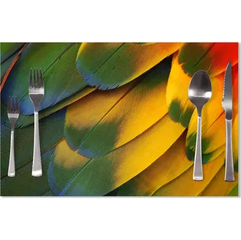 prostírání Sablio Prostírání Barevné peří: 40x30cm