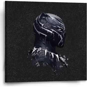 Obraz Sablio Obraz BLACK PANTHER z profilu Vesmír - 50x50 cm