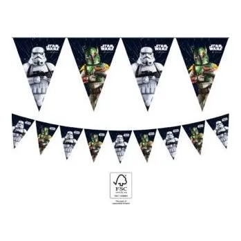 Papírová Girlanda Star Wars 2,3m vlaječky - Procos | Cukrářské potřeby