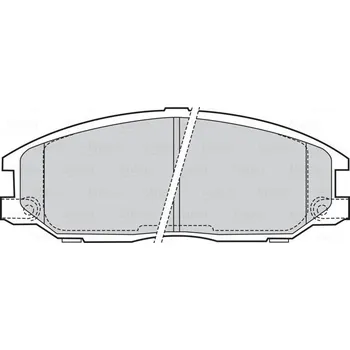 Brzdová destička Sada brzdových destiček, kotoučová brzda VALEO 301759