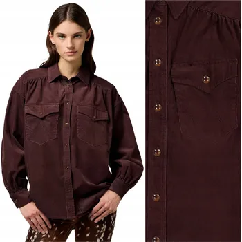 Dámská košile Wrangler FEMME YOKE WESTERN SHIRT volná dámská manšestrová košile L