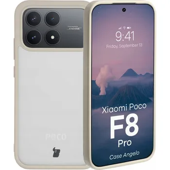 Pouzdro na mobilní telefon Zadní Kryt Bizon pro POCO F8 Pro béžová