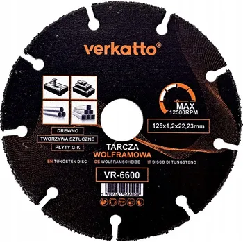 Příslušenství k brusce Řezný kotouč na dřevo, plasty a panely 125 mm