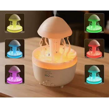 Aroma difuzér ZVHLČOVAČ VZDUCHU LAMPA DIFUZÉR AROMATERAPIE DEŠŤOVÉ KAPKY RAIN FOREST