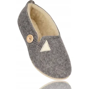 Dámské pantofle Dámské Pantofle Zateplené Vlnou Pantofle Bamboše Baleríny Plstěné s Patou