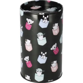 Pokladnička Kovová pokladnička kulatá Minisy