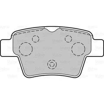 Brzdová destička Sada brzdových destiček, kotoučová brzda VALEO 301702