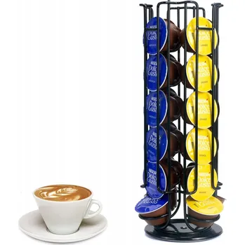 Obraz SYSYLY Otočný držák na 24 kávových kapslí - Černý