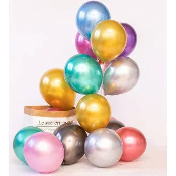 Latexové balónky metalické 50ks 30cm - Cakesicq | Cukrářské potřeby