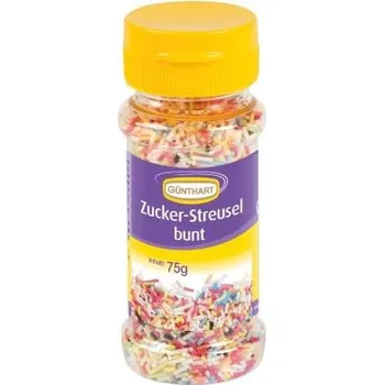 Přisada na vaření a pečení Cukrové sypání 75g barevné tyčinky - Gunthart | Skvělé pro Váš domácí dort