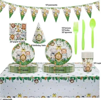 Párty sada džungle - Cakesicq | Cukrářské potřeby