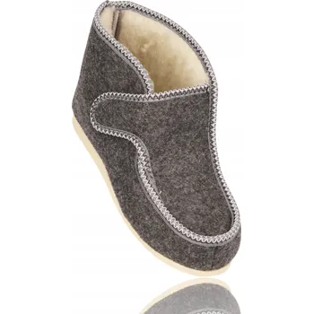 Dámské pantofle Dámské Teplé Bačkory Pantofle Na Suchý Zip Široké Vysoké Bamboše S Patou Vlna