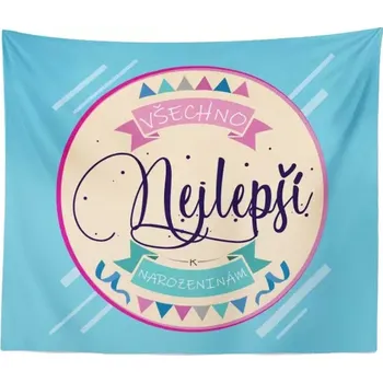 deka Sablio Deka Všechno nejlepší k narozeninám: 150x120 cm