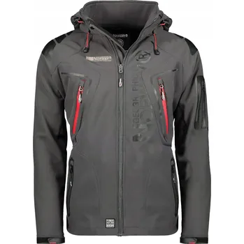 Pánská softshellová bunda Geographical Norway pánská softshellová bunda s kapucí Techno, velikost M