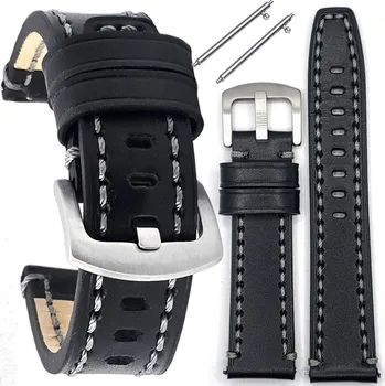 Řemínek na hodinky Kožený řemínek k hodinkám Tekla T-114.01 QUICK 22 mm