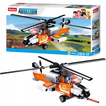ostatní stavebnice Stavebnice Sluban Aviation Blushelikopter M38-B0667D (Modrý vrtulník)