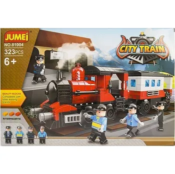 ostatní stavebnice Stavebnice Jumei City VLÁČEK 323 dílků, 38 x 26 cm