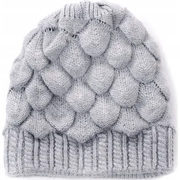 Čepice Szaleo zimní čepice beanie šedá, univerzální velikost